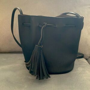 Black Mini Bucket Bag
